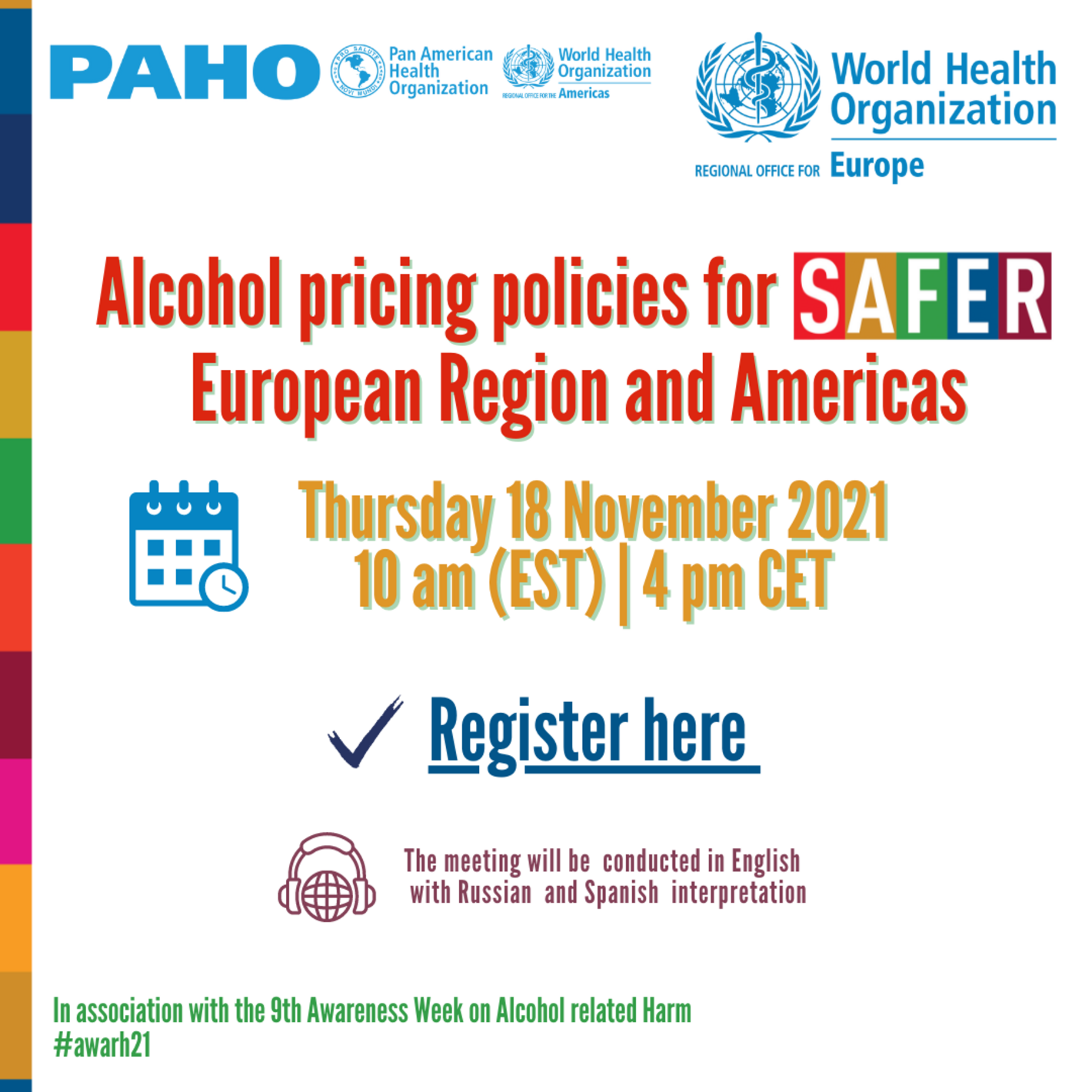 Pricing policies for SAFER European Region and Americas